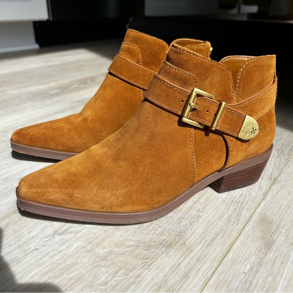 Vince Camuto Women's Maiyah‎ Brown Suede Ankle Boots
